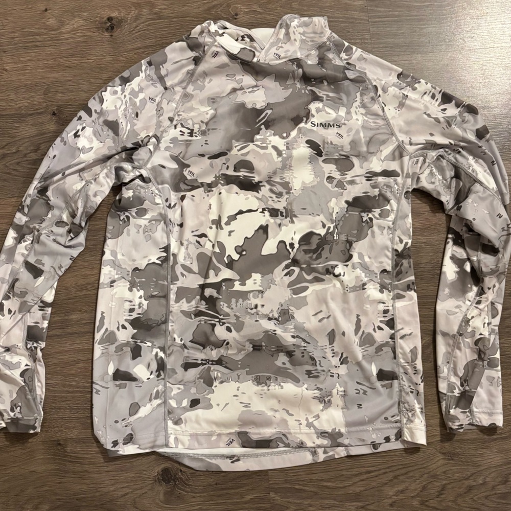 Simms Solarflex Hoody - Veil Camo Men's Size Medium